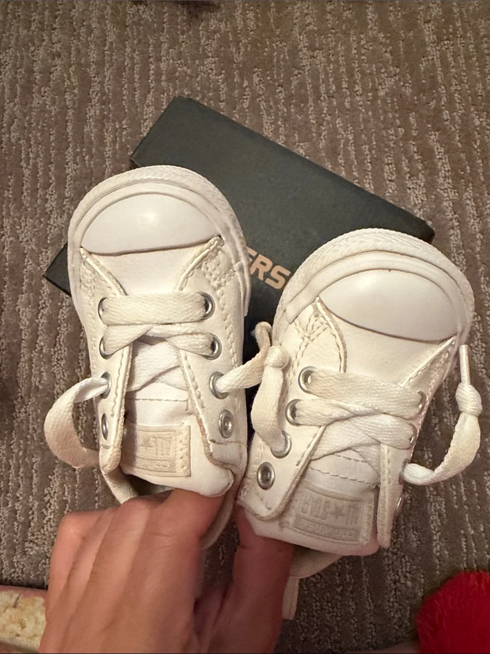 Converse Toddler White Canvas Low-Top Sneakers